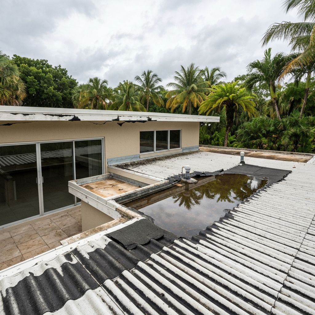 Before: Flat Roof TPO Conversion