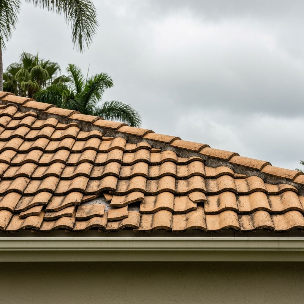 Before: Barrel Tile Full Reroof